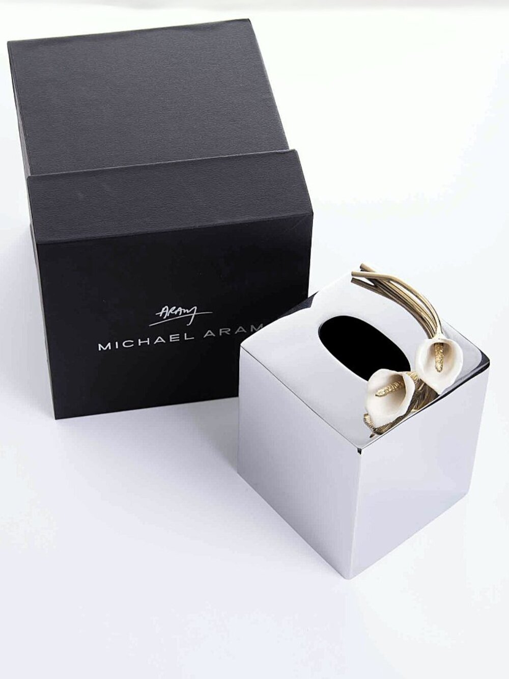 Michael Aram Calla Lily Tissue Box Holder (Open Box)
